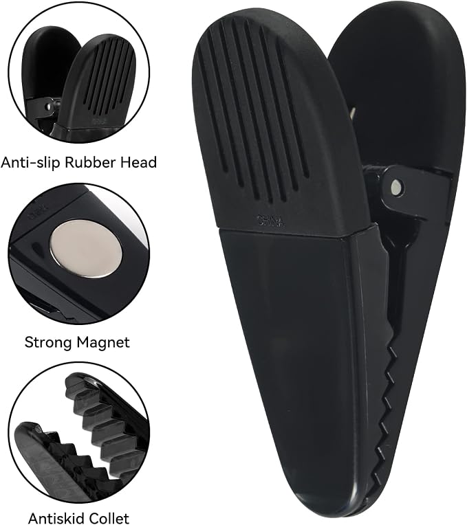 3-1/4" Length Plastic Refrigerator Magnet Clips Set - Image 4