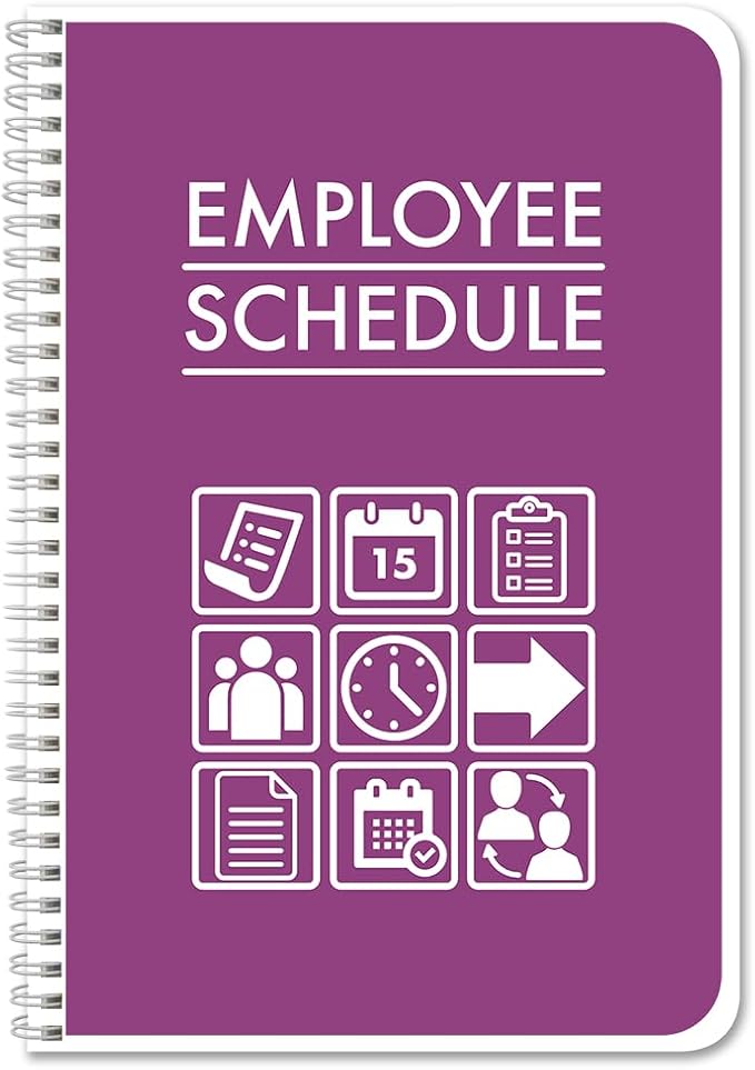 BookFactory Employee Work Schedule Planner/Business Employee Schedule Tracking by BookFactory