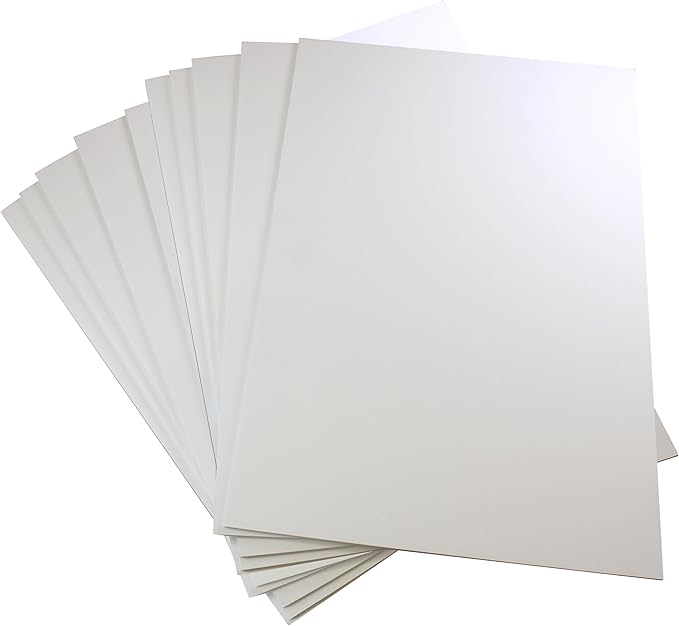 Flipside Products 30" x 40" White Foam Board, Arts and Crafts, 3/16" Thick, Presentations, Large Signboards, Backing Board, Display, Pack of 10-DeskLoop Office