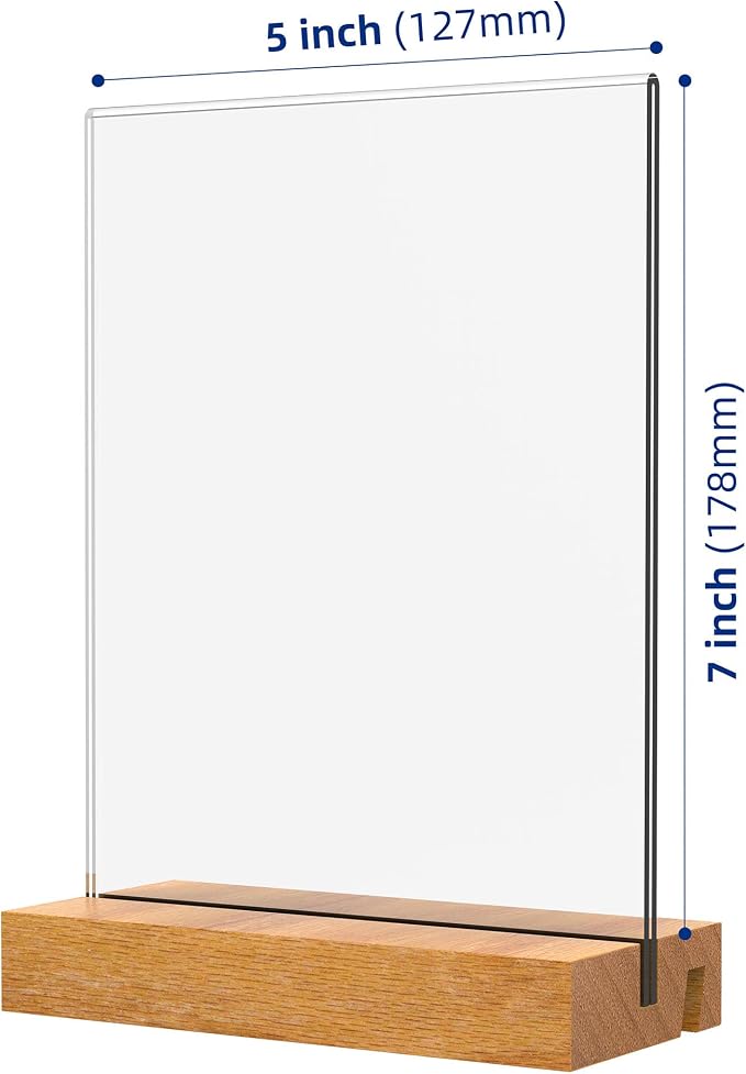 5x7 Inch Acrylic Sign Holder - Image 3