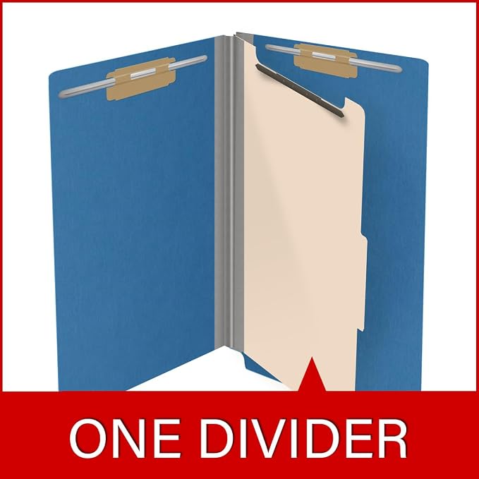Ecom Folders Top Tab Pressboard Classification Folders | Legal Size 25 Pt Stock - Image 8