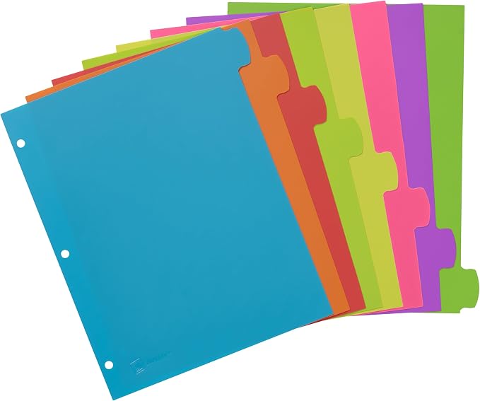Avery Write & Erase 8 Tabs Plastic Divider - Image 2