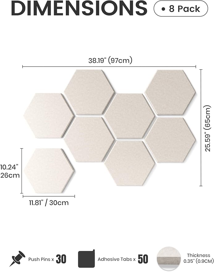 Fluxynara Hexagon Cork Board Alternative - Image 3