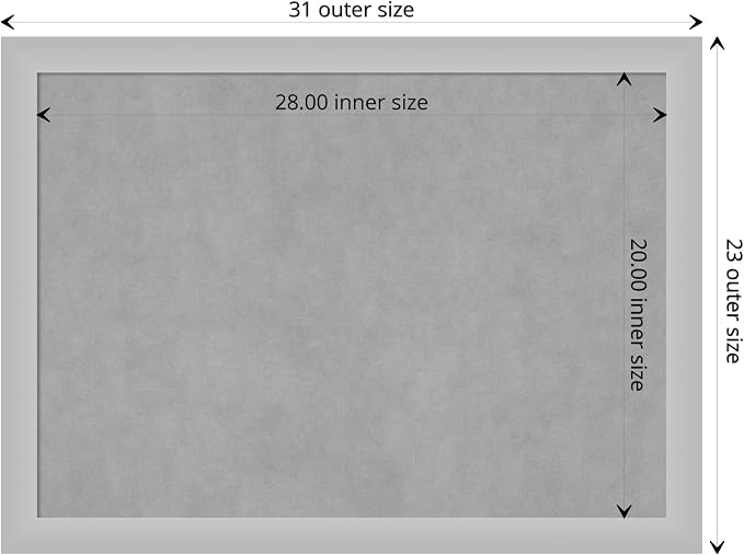 Amanti Art Silver Framed Magnetic Board 23x31 Medium Vision Board - Image 4
