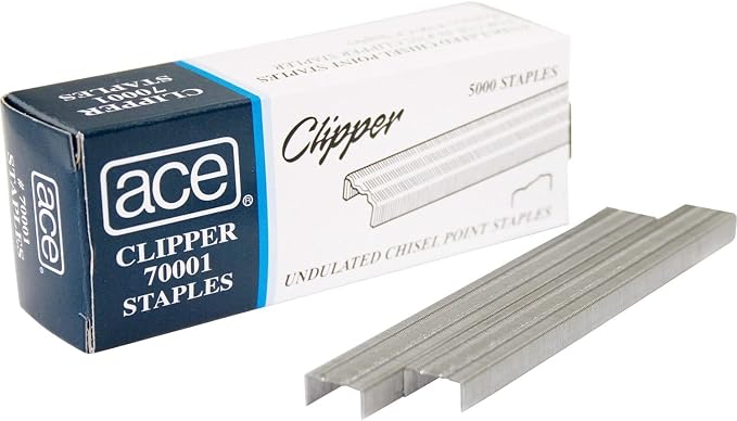 Advantus ACE Undulated Clipper Staples by Advantus