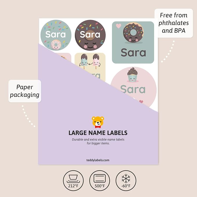 Large Name Labels for Kids - Image 3