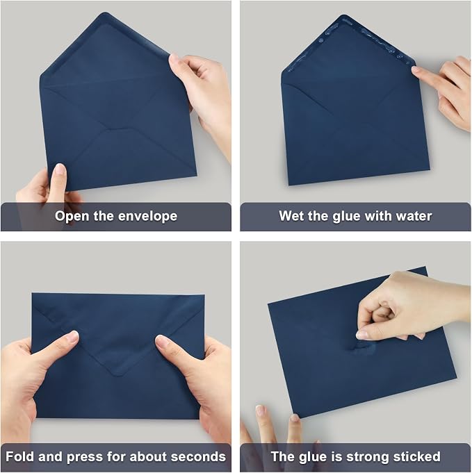 50 Pack A7 Envelopes, 5.24 x 7.24 in Envelopes - Image 6