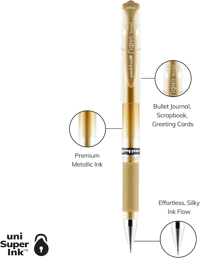 uniball Signo Gel Impact Pens, Bold Point - Image 4