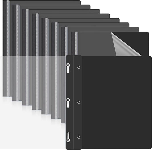 Teling 48 Pcs Clear Front Report Covers by Teling