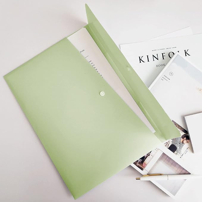 VANRA Poly File Folders Letter Size File Jackets Organizer Plastic Envelope A4 - Image 5
