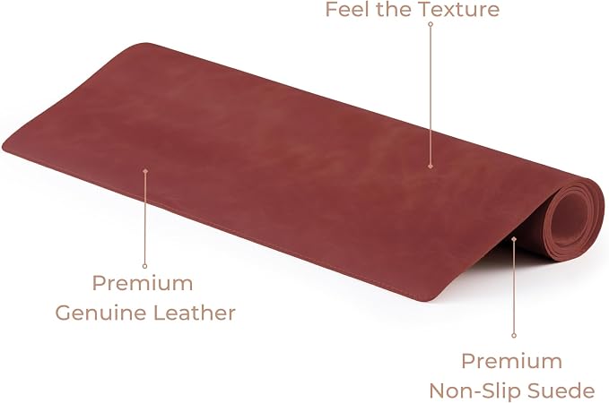 Node Leather - Genuine Leather Desk Mat - Executive Real Leather Desk Pad - - Image 4