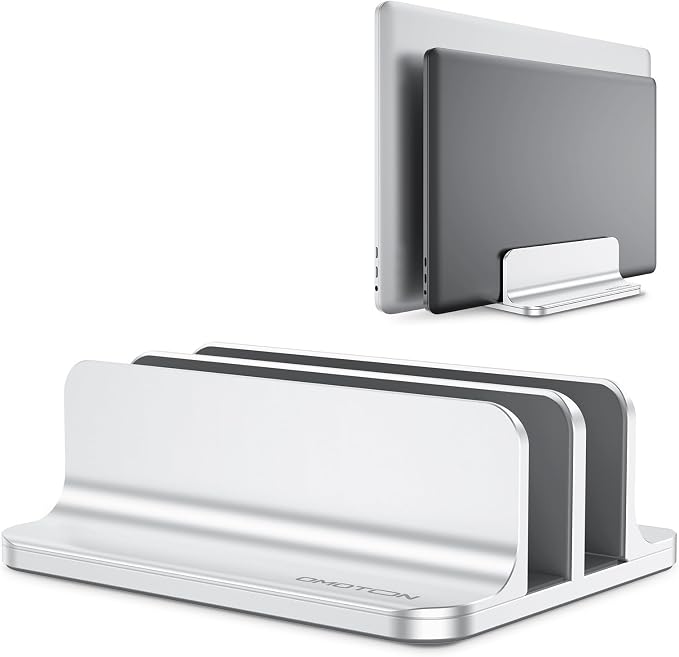 OMOTON Vertical Laptop Stand, Desktop Aluminum Mac Book Stand by OMOTON