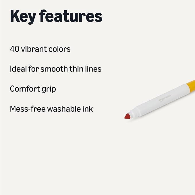 Amazon Basics Broad Line Washable Markers - Image 2