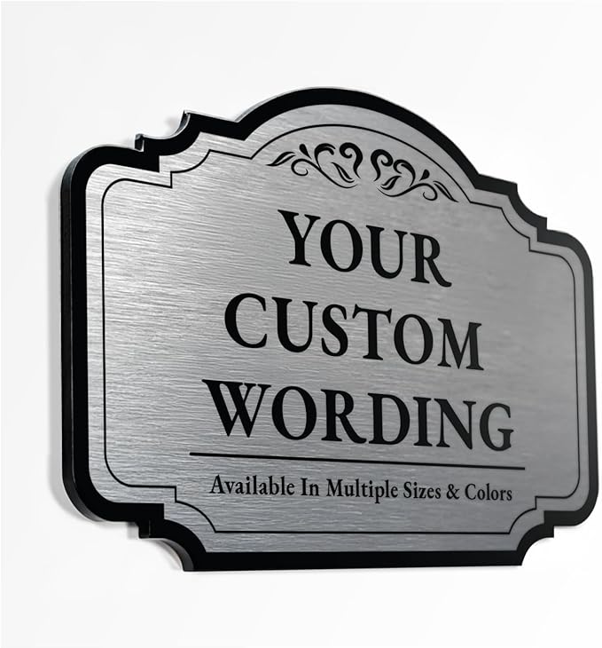 Custom Outdoor Metal Signs, Personalized Aluminum, Driveway Sign, Waterproof & by SpeedyOrders