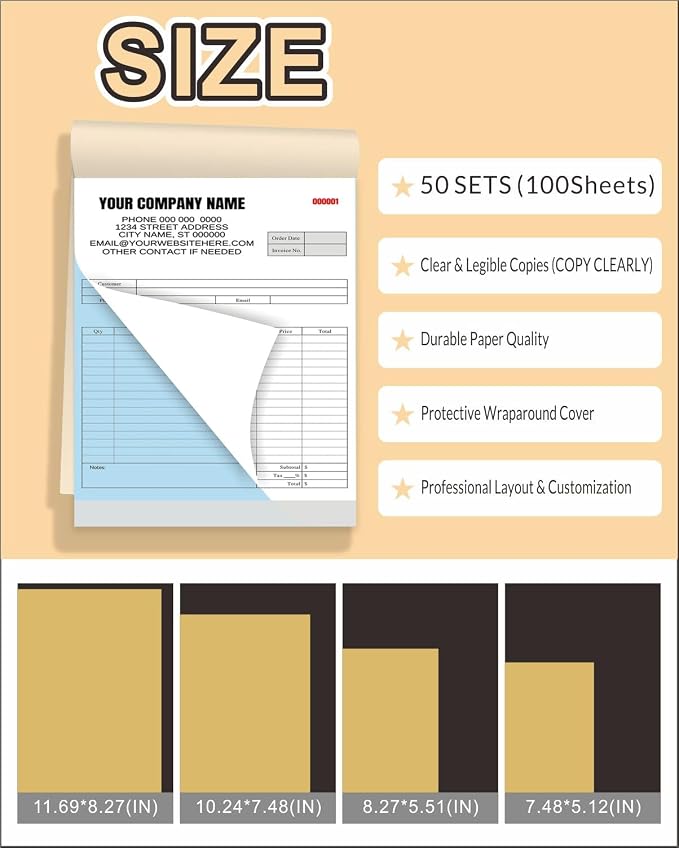 Custom Carbonless Invoice Book - Image 6