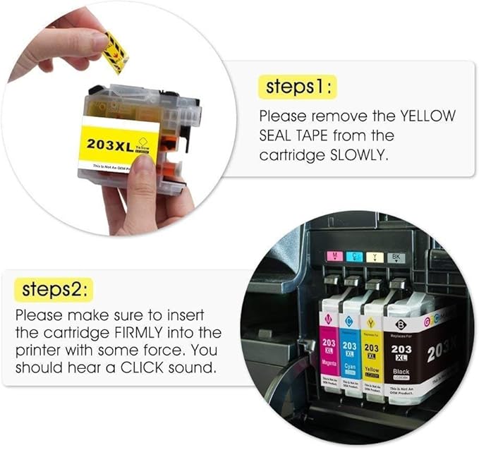 LC203 Ink Cartridge Replacement for Brother LC203XL LC201 XL to Use with Brother MFC-J480DW MFC-J880DW MFC-J4420DW MFC-J680DW MFC-J885DW Printer, 12 Pack-DeskLoop Office