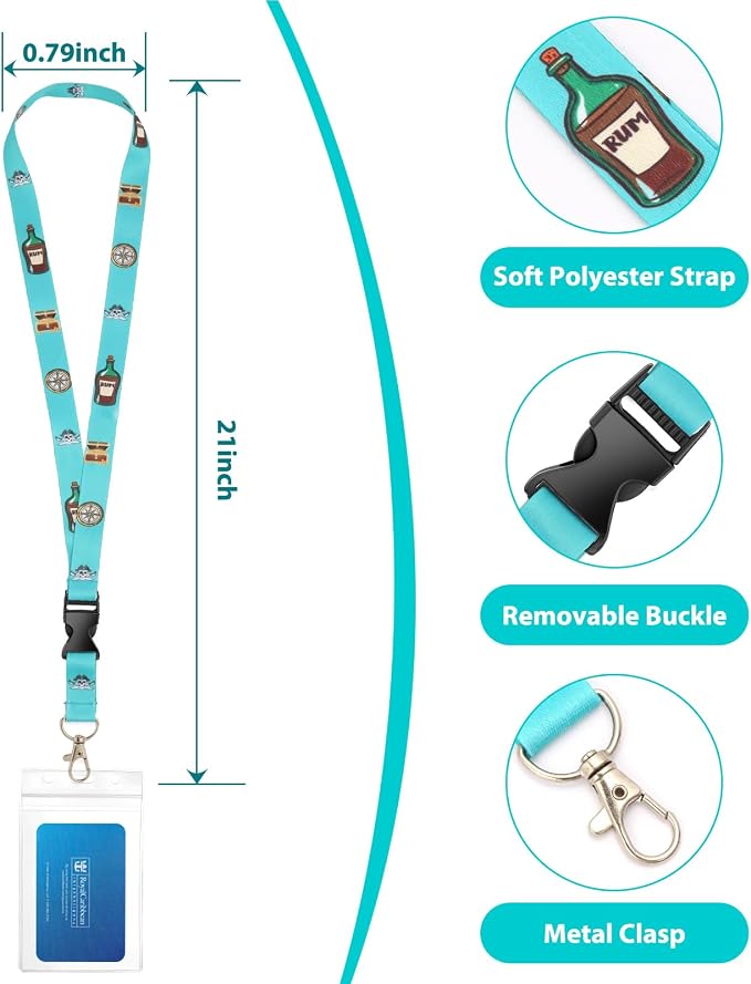 Cruise Lanyards, 4 Pack Waterproof Cruise Lanyard - Image 2
