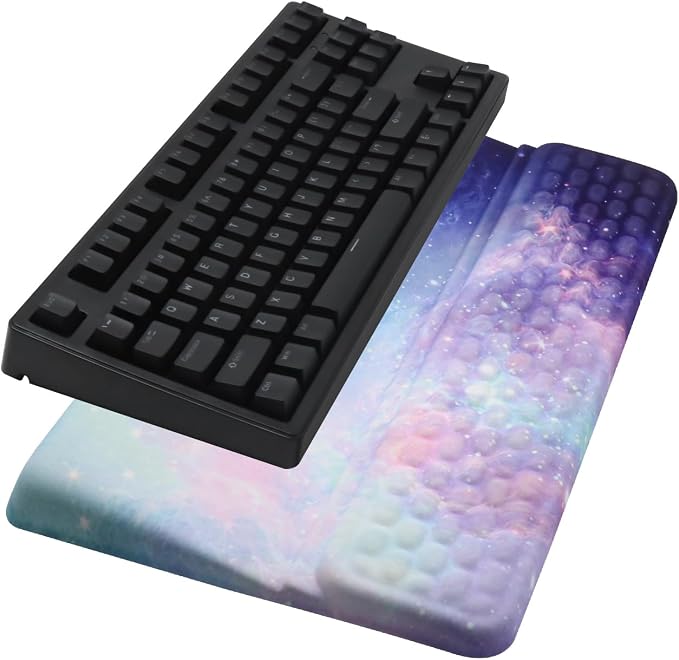Ergonomic Keyboard Stand with Wrist Rest, Computer Wrist Support Pad, Tilted by CFHYZAZNCL
