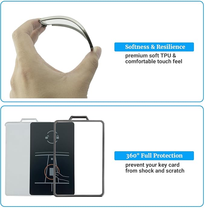 Joouheax Transparent Card Key Holder - Image 4