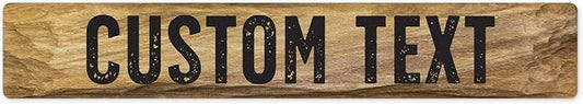Custom Sign, Custom Street Sign, 11 Font Colors, 13 Font Styles, 4 Hole Options by MySignCenter
