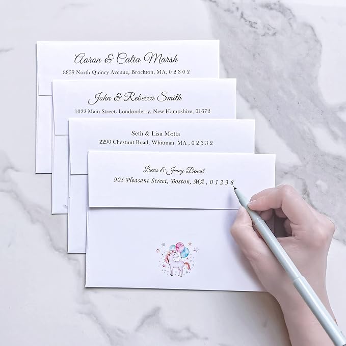 Winlyn 1000 Pcs White A2 Invitation Envelopes, Peel & Press Self Seal, 4 3/8 x - Image 5