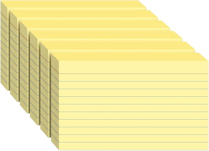 300PCS Index Cards 3 x 5 Inch, Lined Flashcards Notecards, Flash Cards by WAYISUL