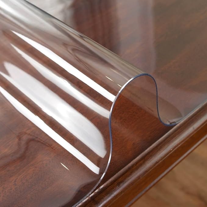 OstepDecor Clear Table Cover Protector 28 x 72 Inch, 1.5mm Thick Plastic Table - Image 5