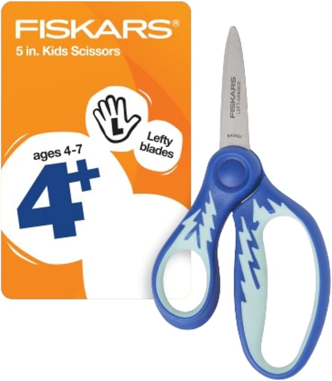 Fiskars 5" Softgrip Left-Handed Pointed-Tip Scissors by Unknown
