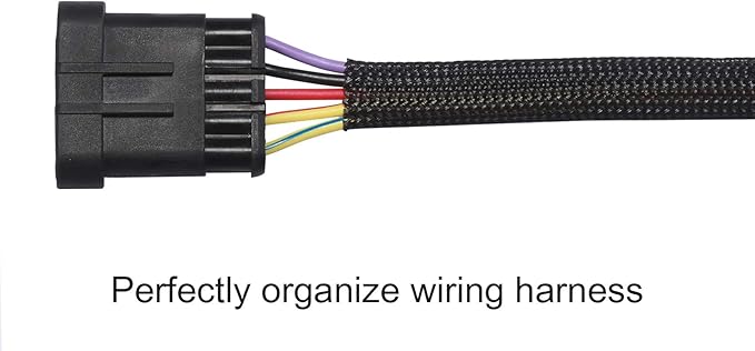 25ft - 1/8 inch PET Expandable Braided Sleeving – Black – Alex Tech Braided - Image 3