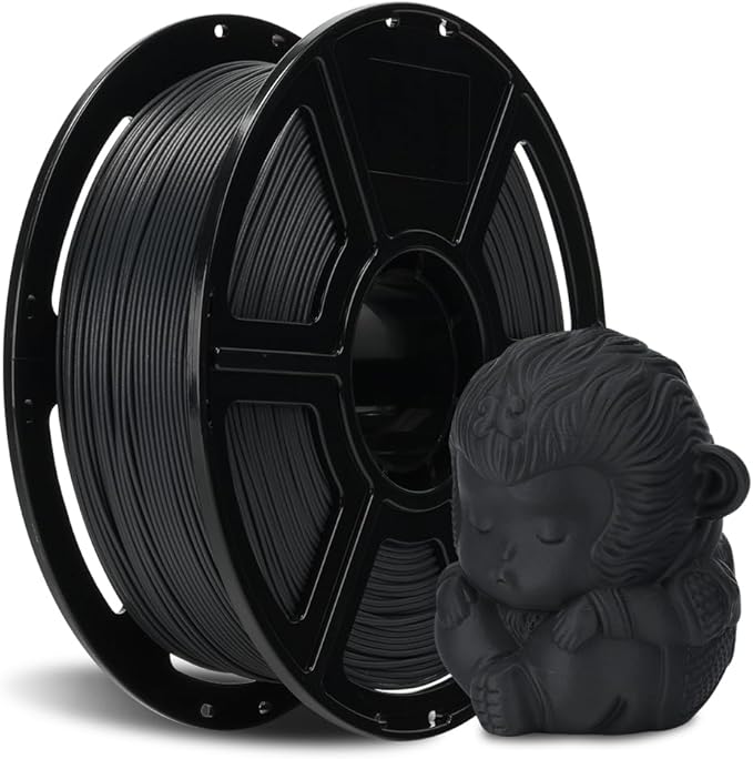 FLASHFORGE Carbon Fiber PLA Filament 1.75mm, Carbon Fiber Reinforced PLA 3D Printer Filament, 1KG Spool Dimensional Accuracy +/- 0.02mm, High Strength & High Abrasion-Resistance (Volcanic Rock Gray)-DeskLoop Office