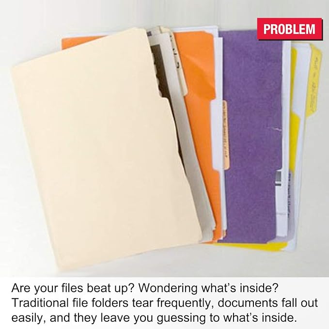 Ultimate Office PocketFile Clear Poly Document Folder Project Pockets, Letter - Image 2