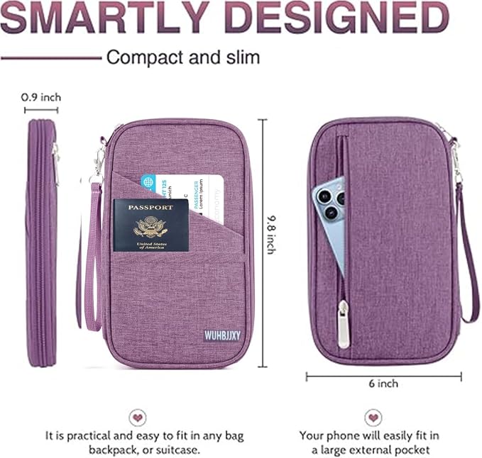 Amazing, Practial Secure Passport Holder Family, Women Rfid BlockingWallet - Image 2