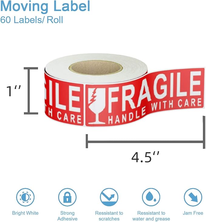 960 Count Moving Labels 14 Different Living Spaces - Image 3