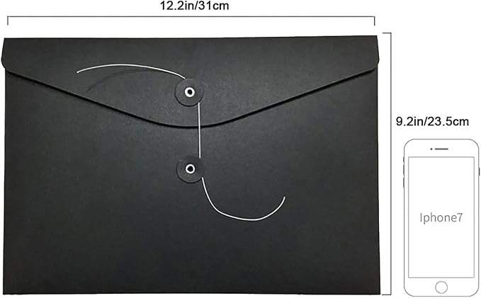 VANRA Kraft String Envelope File Folder Project Pockets File Jacket Document - Image 3