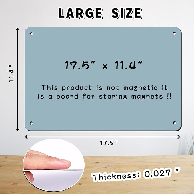 Magnetic Board 17.5" x 11.4" Magnet Bulletin Board is Suitable - Image 2