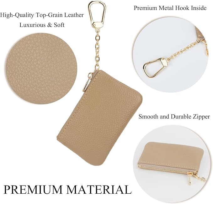 Full Grain Leather Coin Purse - Image 4