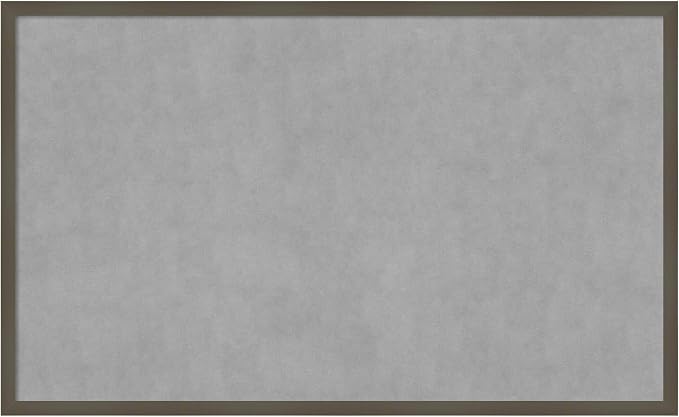 Amanti Art Grey Framed Magnetic Board 25x41 Large Vision Board by AmantiArt