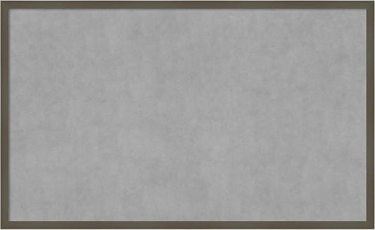 Amanti Art Grey Framed Magnetic Board 25x41 Large Vision Board by AmantiArt
