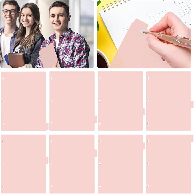 3 Ring Pink Binder Dividers - Image 6