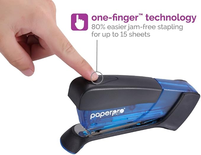 PaperPro Compact Classic Desktop Stapler, 15 Sheet Capacity, No Effort - Image 2