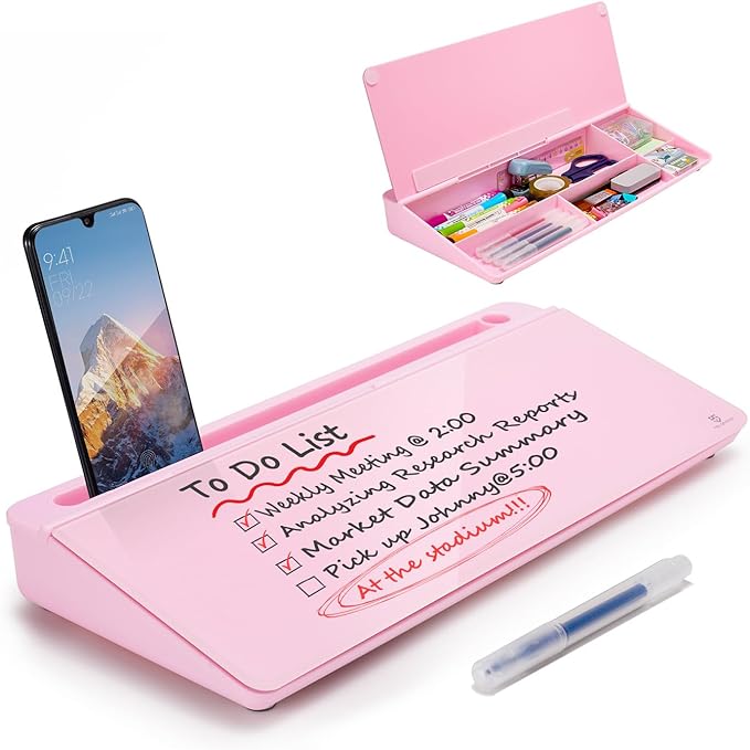 TSJ OFFICE Desktop Whiteboard Dry-Erase-Board by TSJOFFICE-WipeCleanThinkGreenWorkSmart