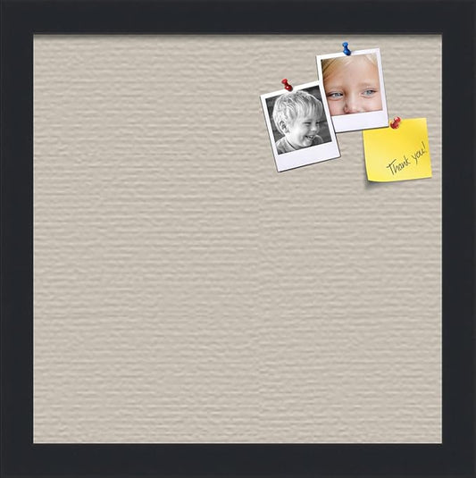 PinPix 12x12 Inch Cork Bulletin Board. This Decorative Framed Pin Board Comes with Desert Pastel Design and a Satin Black Frame. Ideal for Home Office Decor or Message Board (PinPix-1815)-DeskLoop Office