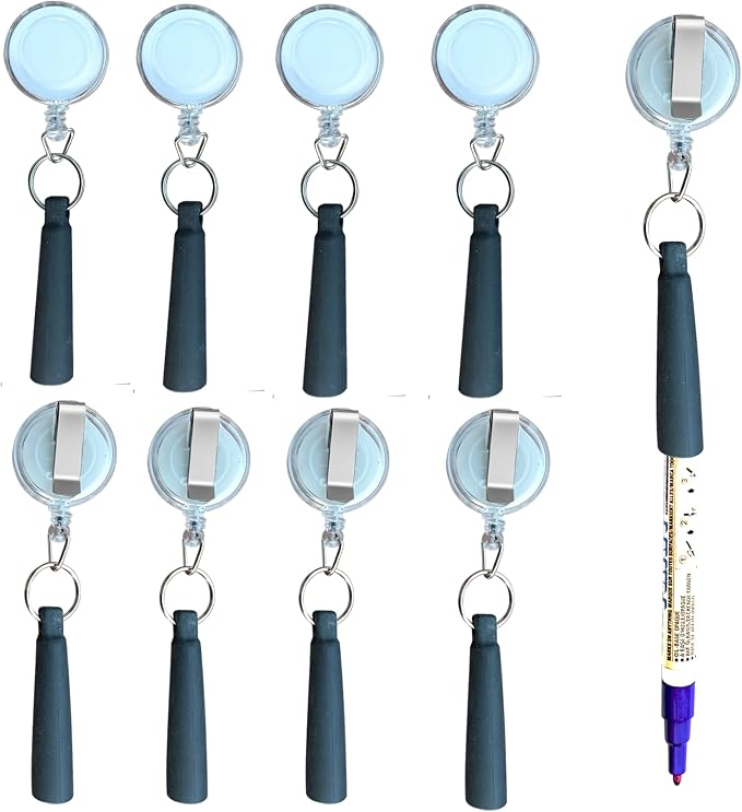 Duty Retractable Pull Pen Holder -Thick Nylon Cable- Ideal by Buynow