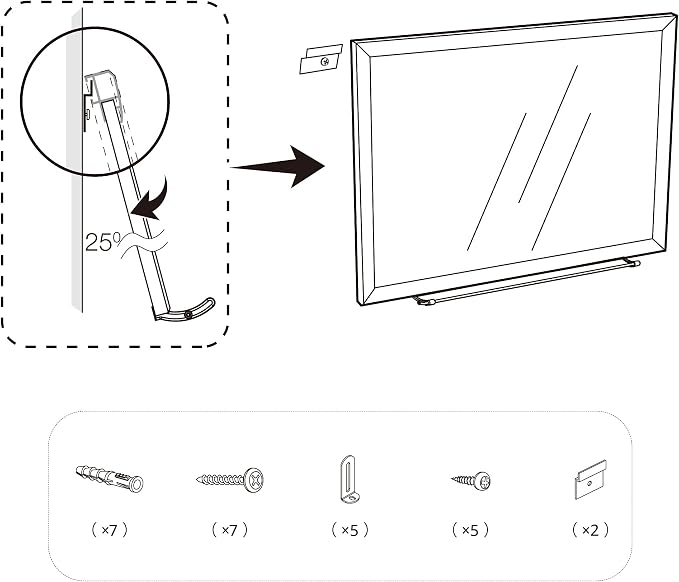 Amazon Basics Large Magnetic Dry Erase Whiteboard, Aluminum Frame, - Image 5