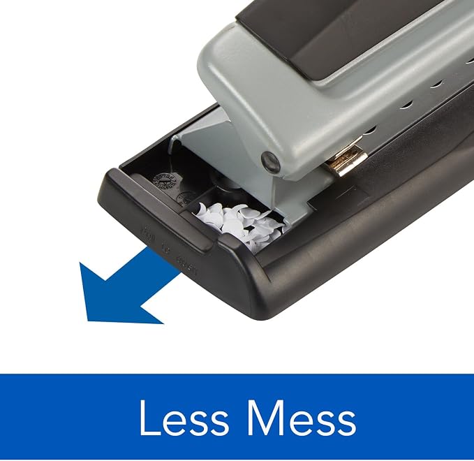 Swingline 3 Hole Punch, 10 Sheet Capacity Three Hole Puncher 3 Ring, Adjustable - Image 4