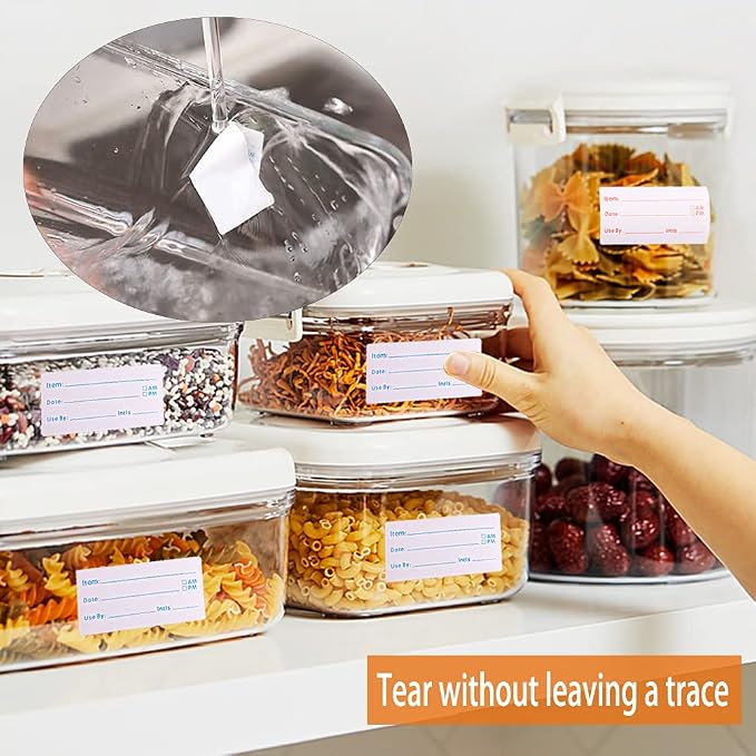 2 Rolls 1000 Pieces Removable Food Labels, 1 x 2 Inch Date Stickers - Image 4