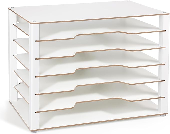 Yumkfoi Construction Paper Organizer 12" x 18", 6-Tiers Paper Organizer Storage by Yumkfoi