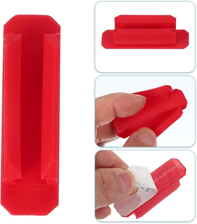 PATIKIL Pen Holder for Desk, 30 Pack Adhesive Pencil Holders Silicone Pencil - Image 3