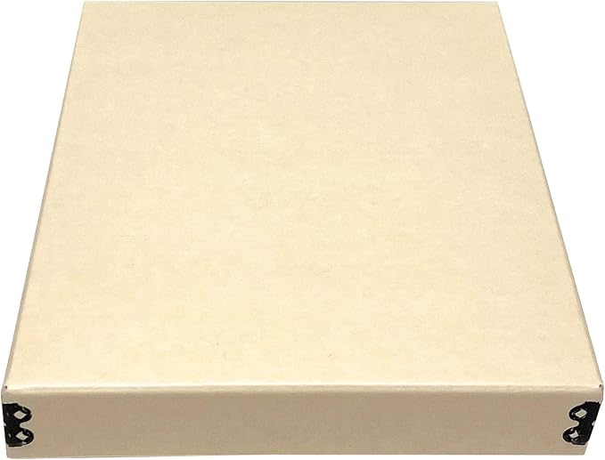 Lineco Museum Storage Box Tan, Archival Boxboard, Drop-Front Design by Lineco