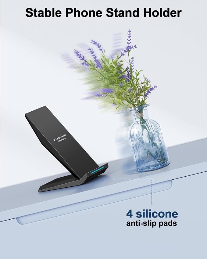 Fast Wireless Charger, NANAMI Wireless Charging Stand Compatible iPhone 17/17 - Image 7